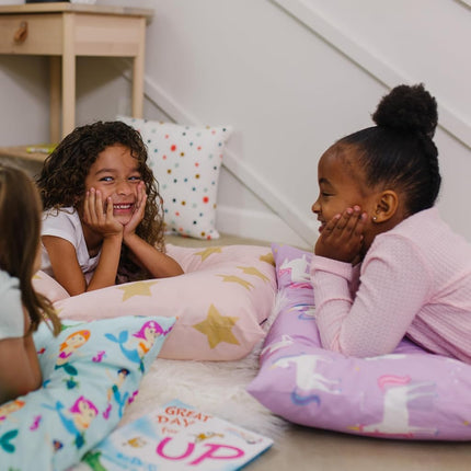 Transat de sol Wildkin pour enfants – Léger et facile à transporter, idéal pour les soirées pyjama et la sieste, oreiller non inclus – Licornes