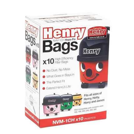 Henry NVM-1CH/907075 HepaFlo Vacuum Bags, White, 10 Count (Pack of 1)