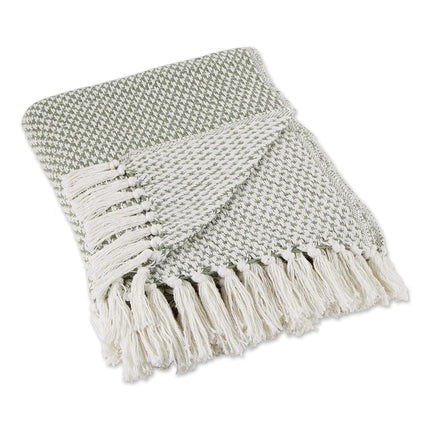 DII Woven Throw Collection 100% Cotton, Basketweav