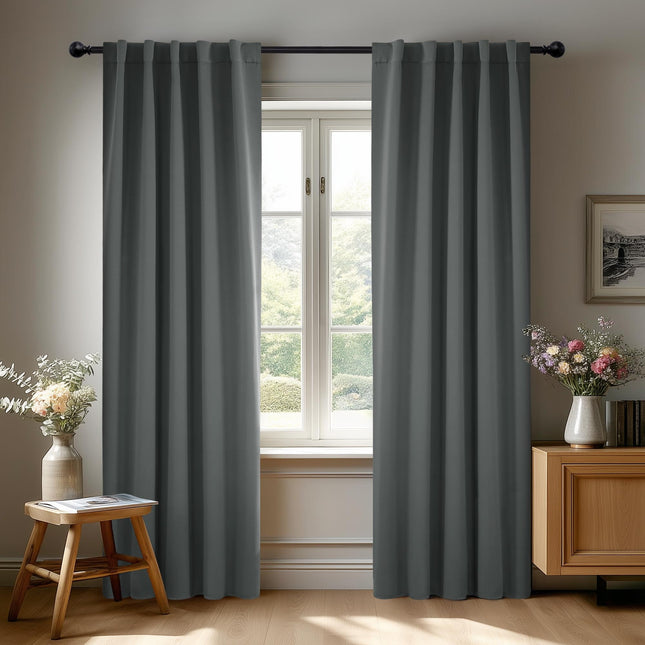 Deconovo Back Tab and Rod Pocket Drapes and Curtai