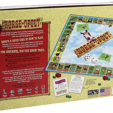 Horse-Opoly Board Game by Late For The Sky