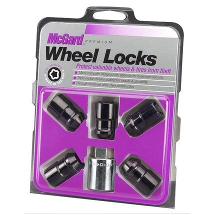 McGard 24526 Cone Seat Wheel Locks Black (M12 x 1.