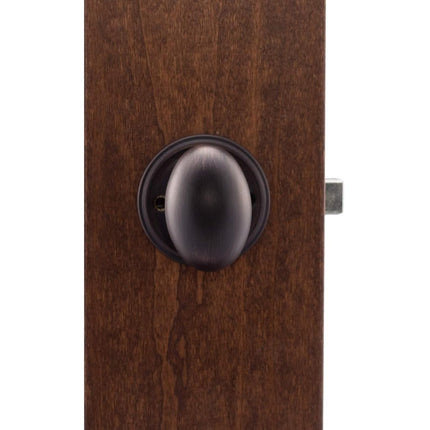 Copper Creek EK2020TB Egg Door Knob, Passage Function, 1 Pack, in Tuscan Bronze