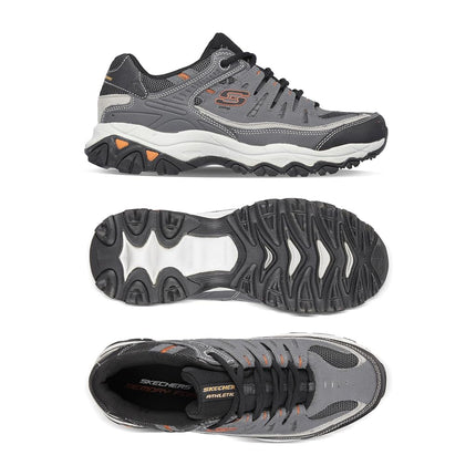 Skechers Men's After Burn - Memory Fit Shoe, Charcoal, 14 XW US