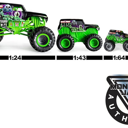Monster Jam - Original Two Pack with the Batmobile vs. Megalodon - Authentic Monster Trucks in 1:64 Scale