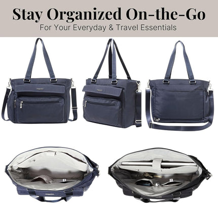 Baggallini Modern Laptop Tote, French Navy, One Size