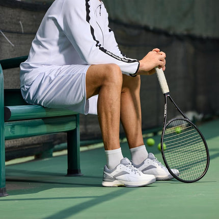 FitVille Men's Wide Tennis Shoes Comfortable Pickleball Shoes with Arch Support for Plantar Fasciitis Wide Feet
