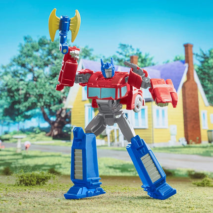Transformers Toys EarthSpark Warrior Class Optimus Prime, 12.5-cm Action Figure, Robot Toys for Children Aged 6 and Up