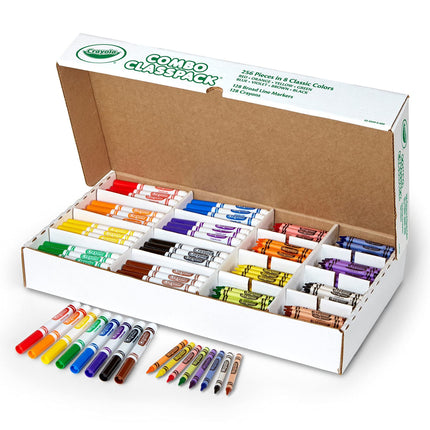 Crayola Bulk Markers and Crayons, 256 Count Classp