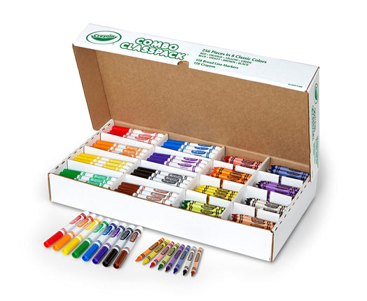Crayola Bulk Markers and Crayons, 256 Count Classp