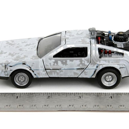 Jada Back to The Future 1:32 Time Machine Frost Die-Cast Car, Toys for Kids and Adults