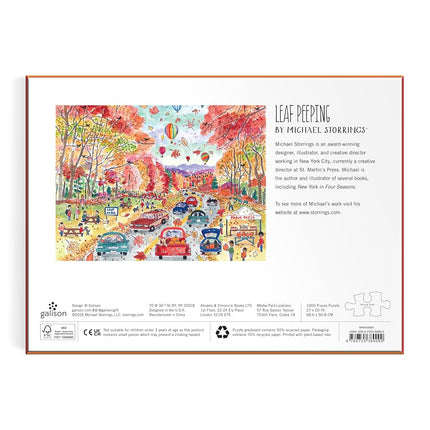 Michael Storrings Leaf Peeping 1000 Piece Puzzle