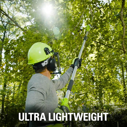 Greenworks 8.5' 40V Cordless Pole Saw with Hedge Trimmer Attachment, Battery Not Included PSPH40B00