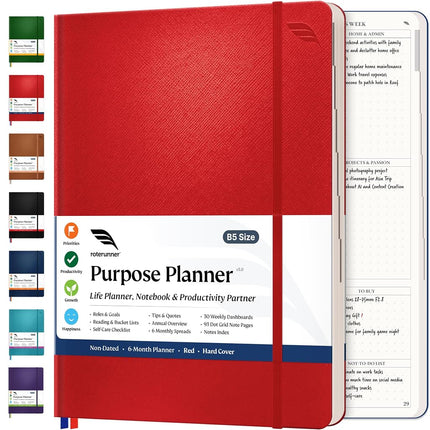 Roterunner Hardcover Purpose Planner Notebook B5 7