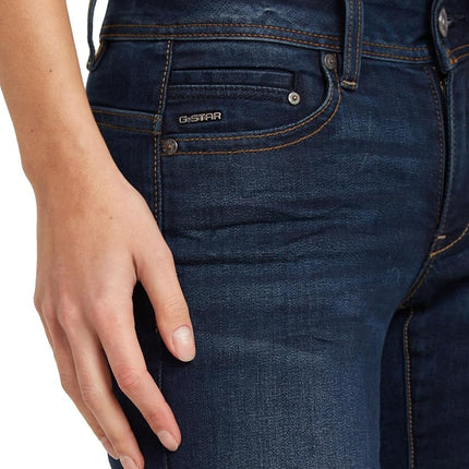 G-STAR Women's Midge Saddle Straight Jeans, Blue (dk Aged D02153-6553-89), 31W / 36L