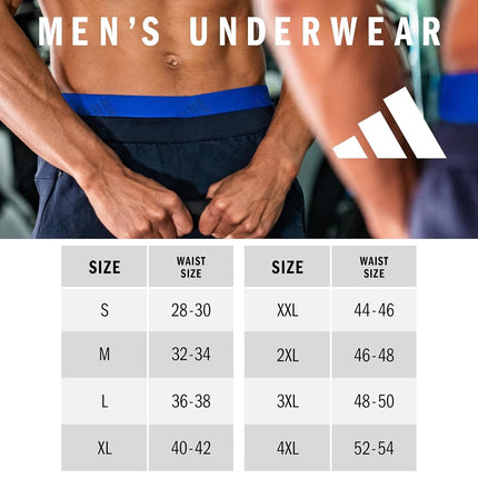 adidas Performance Stretch Cotton Boxer Brief U Men's Underwear (Pack of 3), Black and Onyx Grey, S