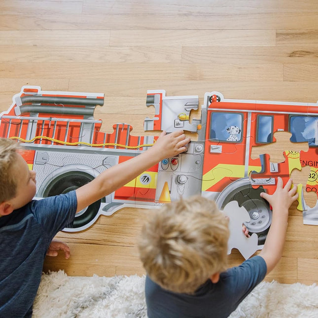 Melissa and Doug - Giant Fire Truck Floor Puzzle 24 pieces