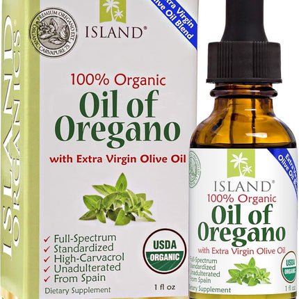 Island Nutrition Oil of Oregano Organic Liquid Dro