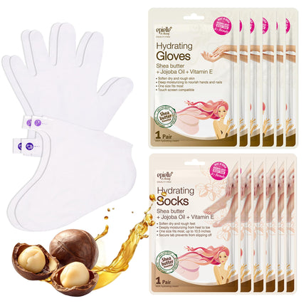 Epielle Hydrating Hand & Foot Masks, Relieve and S