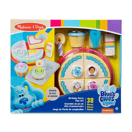 Melissa & Doug Blue's Clues & You! Wooden Birthday Party Play Set