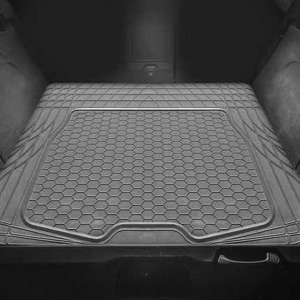 FH GROUP Climaproof™ for All Weather Protection Universal Fit Cargo Mats Fits Most Cars, SUVs, and Trucks (Semi Custom Trimmable Vinyl,55 x 32 Inches) Gray