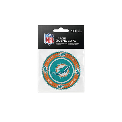 Sports Vault NFL Miami Dolphins Baking Cupslarge, Team Colors, One Size