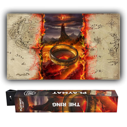 (The Ring) 100% Hand-Drawn 14x24 TCG/MTG Playmat b