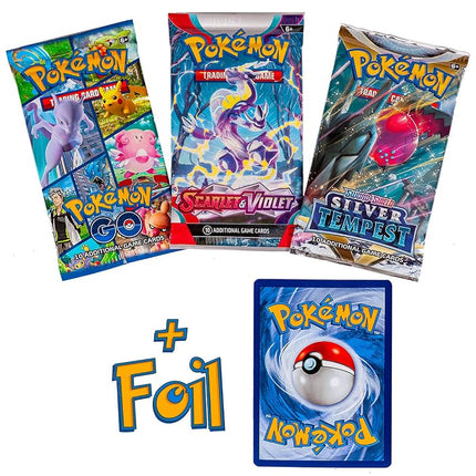 Pokemon TCG: 3 Booster Packs & 1 Random Foil | Inc