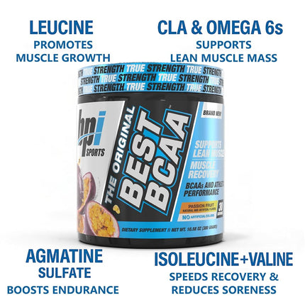 BPI Sports Best BCAA Powder, Passion Fruit, 10.58 Ounce
