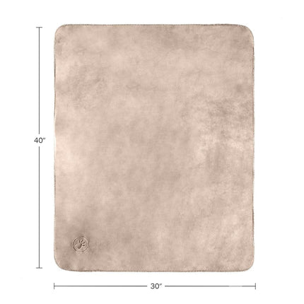 PETMAKER Waterproof Pet Blanket - 30x40-Inch Reversible Sherpa Fleece Throw Protects Couches, Cars, and Beds from Spills, Stains, and Fur (Tan)