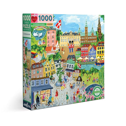 eeBoo Piece and Love Copenhagen 1000 Piece Square Adult Jigsaw Puzzle