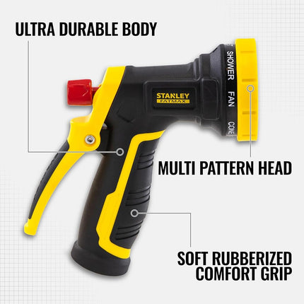 Stanley Garden BDS7496 FATMAX Heavy Duty 8-Pattern Spray Nozzle, Yellow