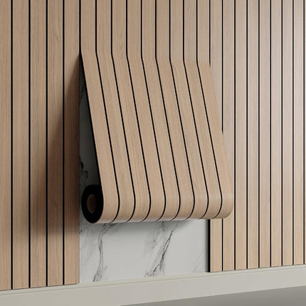Yutianli PVC Slat Wall Panel Peel and Stick 118"x 
