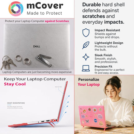 mCover Case Compatible for 2021～2023 15" Dell Precision 3560/3570 & Latitude 5520/5530 / 5540 Series Windows Notebook Computer Only (NOT Fitting Any Other Dell Models) - Orange