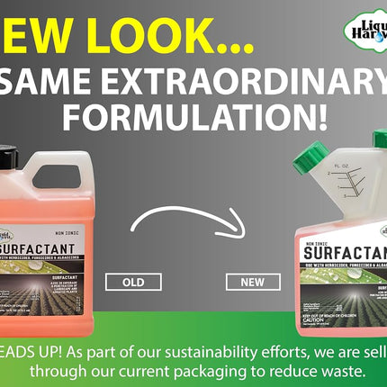 Liquid Harvest Concentrated Surfactant for Herbicides Non-Ionic 16oz, Increase Product Coverage, Increase Product Penetration, Increase Product Effectiveness