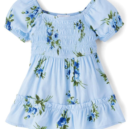 The Children's Place Baby Girls' and Toddler Short Sleeve Casual Dresses, Breeze, 0-3 Months