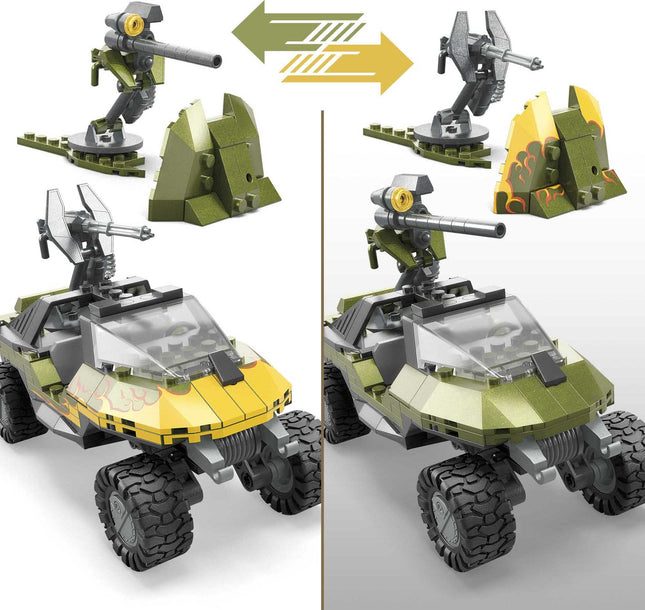 Mega Bloks Halo Universe Red Team Warthog Rescue 324pcs Playset 3 Small Figures