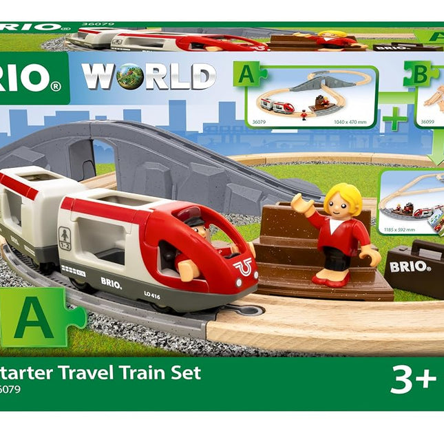 BRIO World Starter Train Set for Kids, 22 Piece Wo