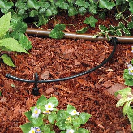 Rain Bird T22-250S Drip Irrigation 1/4" Blank Distribution Tubing, 250' Roll, Black