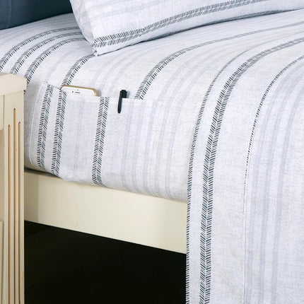 Elegant Comfort Softest and Coziest 4-Piece Sheet Set - 1500 Premium Hotel Quality Microfiber - Deep Pocket, Wrinkle Resistant 4-Piece Floral Bed Sheet Set, Twin, Traci Gray