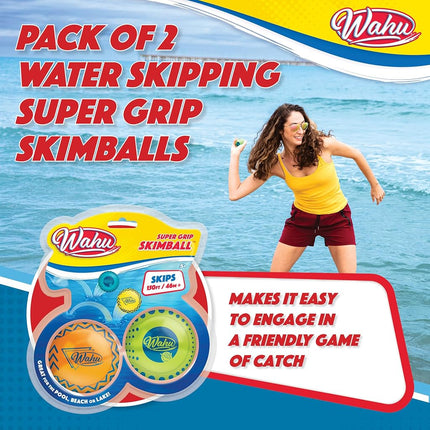 Wahu Super Grip Skimball 2-Pack Green/Orange
