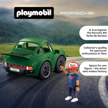 PLAYMOBIL Collector Cars Porsche 911 Turbo Classic G Model Collector's Edition Model Car with Figure & Accessories 72239