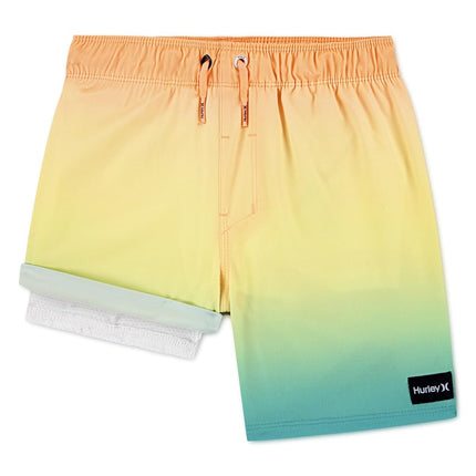 Hurley Boys' Pull on Swim Trunks, Multi Ombre, 5