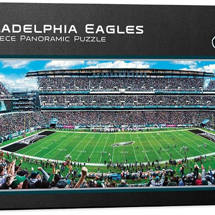 Masterpieces 1000 Piece Sports Jigsaw Puzzle - NFL Philadelphia Eagles Center View Panoramic - 13"x39"