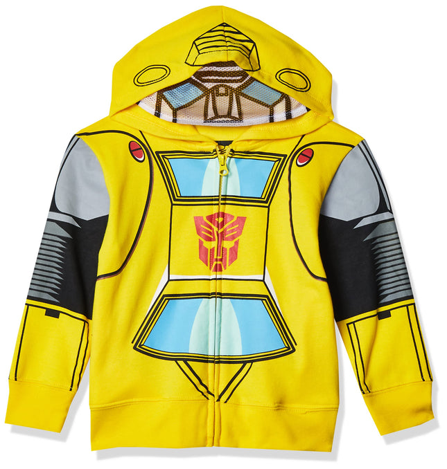 Transformers boys Bumblebee Character Hoodies, Yel