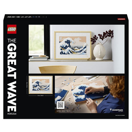 LEGO 31208 Art Hokusai – The Great Wave, 3D Japanese Wall Art Craft Kit, Framed Ocean Canvas, Creative Activity, Gifts for Adults, DIY Home, Office Decor