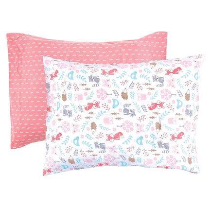 Funda de almohada de algodón Hudson Baby para bebé y niño pequeño, diseño de zorro del bosque, talla única