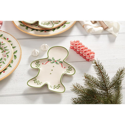 Lenox Holiday Gingerbread Man Accent Plate