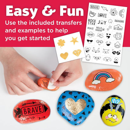 Creativity for Kids Hide & Seek Rock Painting Kit - Arts & Crafts for Kids - Includes Rocks & Waterproof Paint