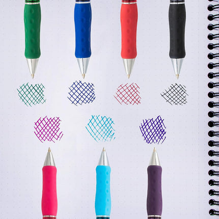 Bolígrafo Pentel RSVP Super RT, (1.0 mm) trazo medio, tinta violeta, caja de 12 (BX480-V)